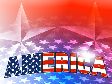 Stars and Stars America Backgroundのイラスト素材