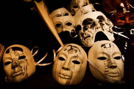 Venetian carnival masksの写真素材