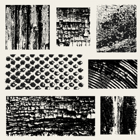 Set of grunge frames のイラスト素材