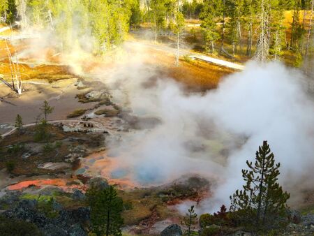 Yellowstone National Park, Wyoming, USAの写真素材