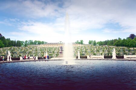 Berlin, Europe, beautiful Sans Souci palace in Potsdamの写真素材
