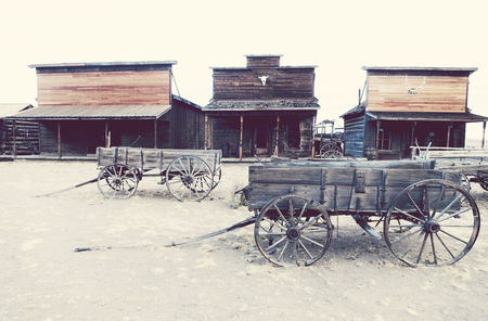 Old Trail Town, Cody, Wyoming, USAの写真素材