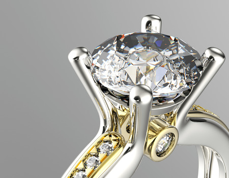 Golden Ring with Diamond Jewelry background Golden Ring with Diamond Jewelry background