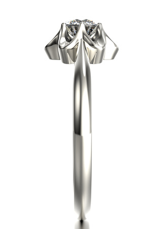 Fashion ring with diamond. Jewelry backgroundの写真素材