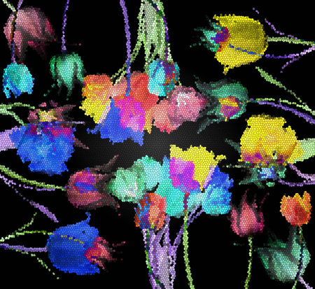Abstract flower background. Tulipsの写真素材