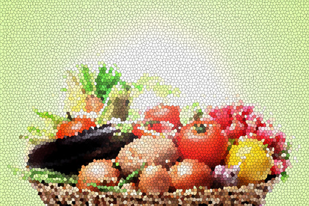 Assortment of fresh Healthy Vegetables on a White Background.の写真素材