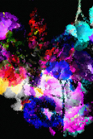Abstract flower backgroundの写真素材