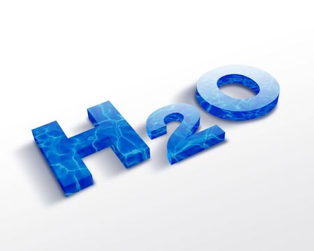H2O symbolの写真素材