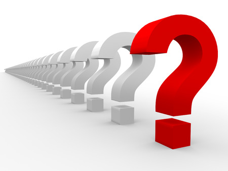 Question marksの写真素材