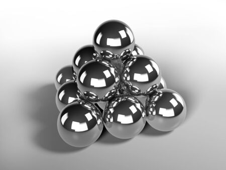 Chrome orbsの写真素材