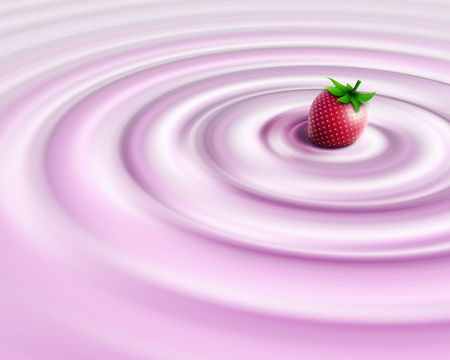 Pink strawberryの写真素材