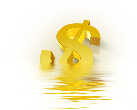 Golden dollarの写真素材