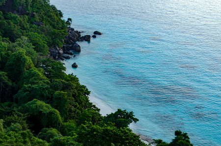 Take a photo in the Morning of Viewpoint at Similan Islands, Thailand, Sunrise.の写真素材