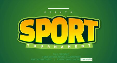 Text effect template vector, easy editable and customize, colorful, simple and elegant, Premium text Vectorのイラスト素材