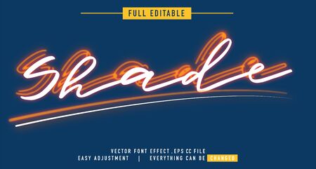 neon text effect that can be edited easily, letters are bright and attractive, you can use it for titles, quotes, promotional design elements and much moreのイラスト素材