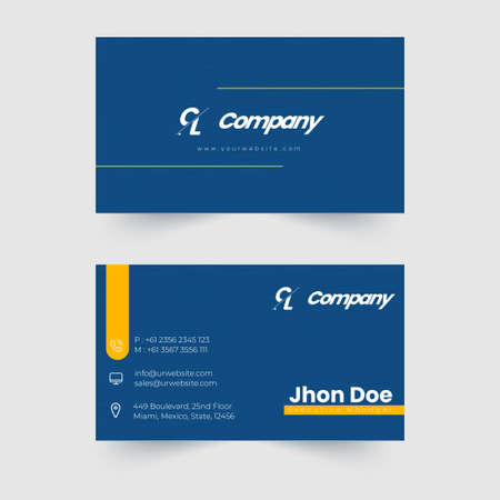 This is a business card template, you can create elegant and professional business cards for your promotionのイラスト素材