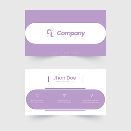 This is a business card template, you can create elegant and professional business cards for your promotionのイラスト素材