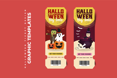 Halloween themed graphic design template easy to customize simple and elegant designのイラスト素材