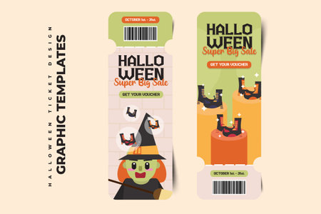 Halloween themed graphic design template, easy to customize simple and elegant designのイラスト素材