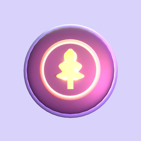 3D icon video games rendered isolated on the colored background. life coin object for your design.の写真素材