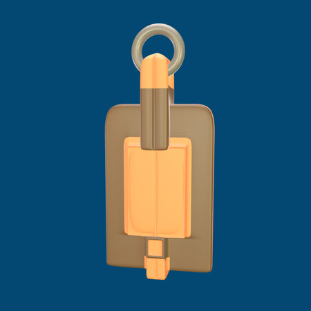 3D icon world tourism day rendered isolated on the colored background. luggage tag object for your design.の写真素材