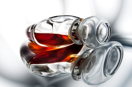 Brandy (whiskey), cognac in a bottle の写真素材