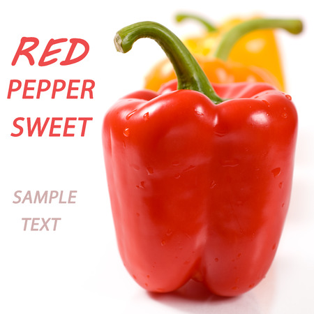 Red swee tpepper (with sample text)の写真素材
