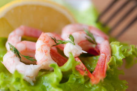 boiled shrimpの写真素材