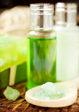 spa and aromatherapy setの写真素材