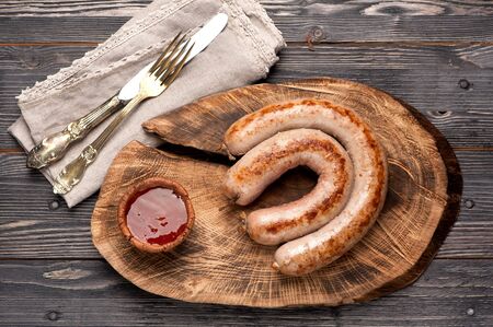 Grilled sausagesの写真素材