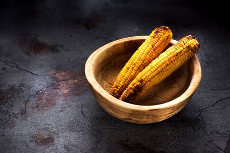Grill spicy cornの写真素材
