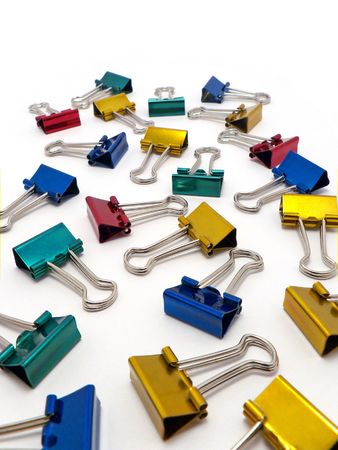 Colorful binders. Element of design.の写真素材