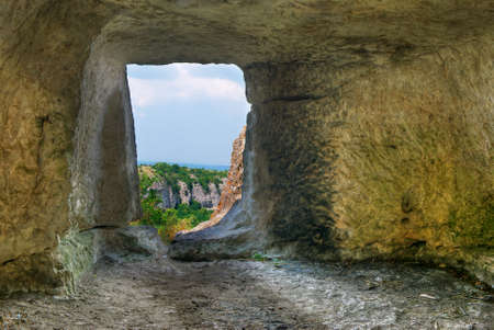 In cave. Element of design.の写真素材