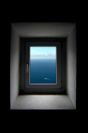 Abstract window. Element of design.