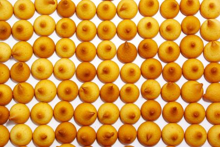 Texture of cookies. Element of design.の写真素材