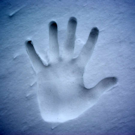 Trace from hand. Element of design.の写真素材