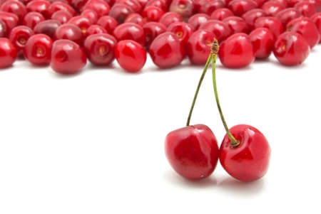 Group of sweet cherries. Element of design.