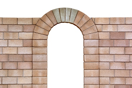 Isolated arch with. Objects with Clipping Paths. Element of design.の写真素材