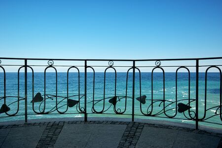 Balcony to the sea. Nature composition.の写真素材