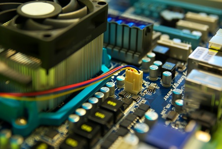 Electronic computer device. Shallow depth-of-field.の写真素材