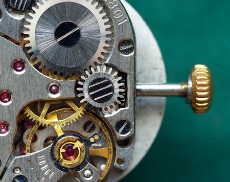Old clock mechanism. Element of design.