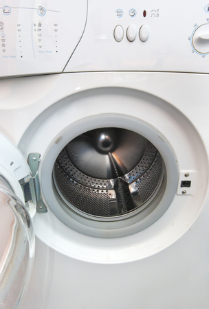 Washing machine closeup. Element of design.の写真素材