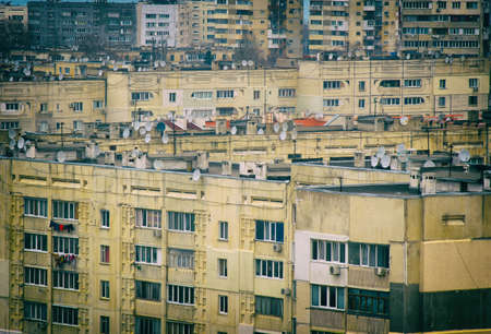 Residential apartment building texture background.の写真素材