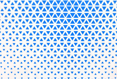 Cell texture background of blue triangle. Element of design.の写真素材