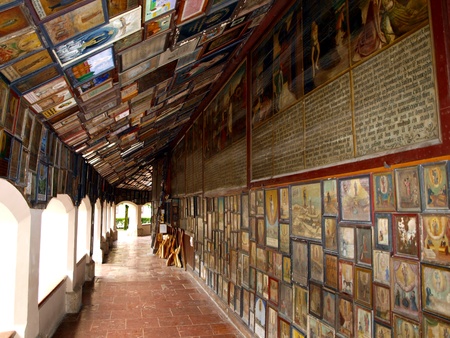 Thanks for the graces received in the chapel of the Virgin Mary shrine in the Bavarian Altottingのeditorial素材