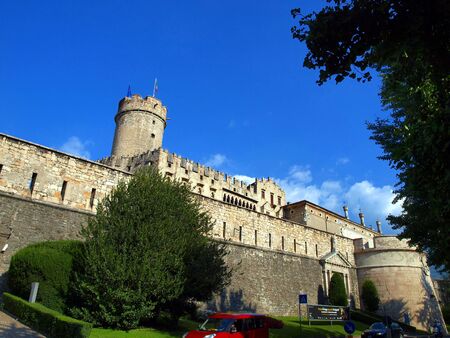 Buonconsiglio castle and museum in Trento Italyのeditorial素材