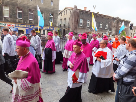 PIEKARY SLASKIE, POLAND - MAY 25  Cardinal Zenon Grocholewski, Prefect of the Congregation for...