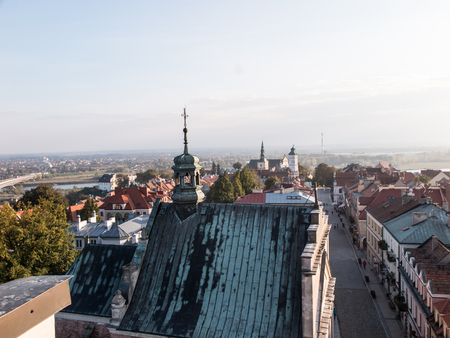 Panorama of the historic old town, which is a major tourist attraction, Polandのeditorial素材