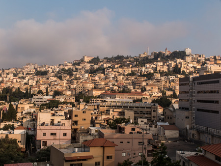 Nazareth, Israel - 11 July, 2015 - City of Nazareth panoramic view, Israelのeditorial素材