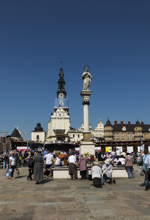 Czestochowa, Poland, May 20, 2017: XXII Polish Nationwide Rehabilitation in the Holy Spirit on Jasna Gora in Czestochowaのeditorial素材